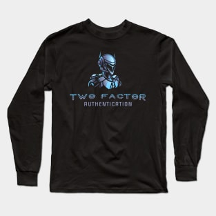 Futuristic two-factor authentication with robot Long Sleeve T-Shirt